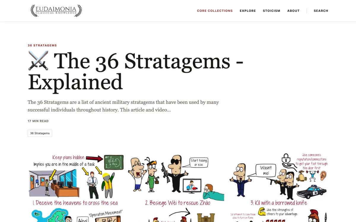 A screenshot of The 36 Stratagems Explained